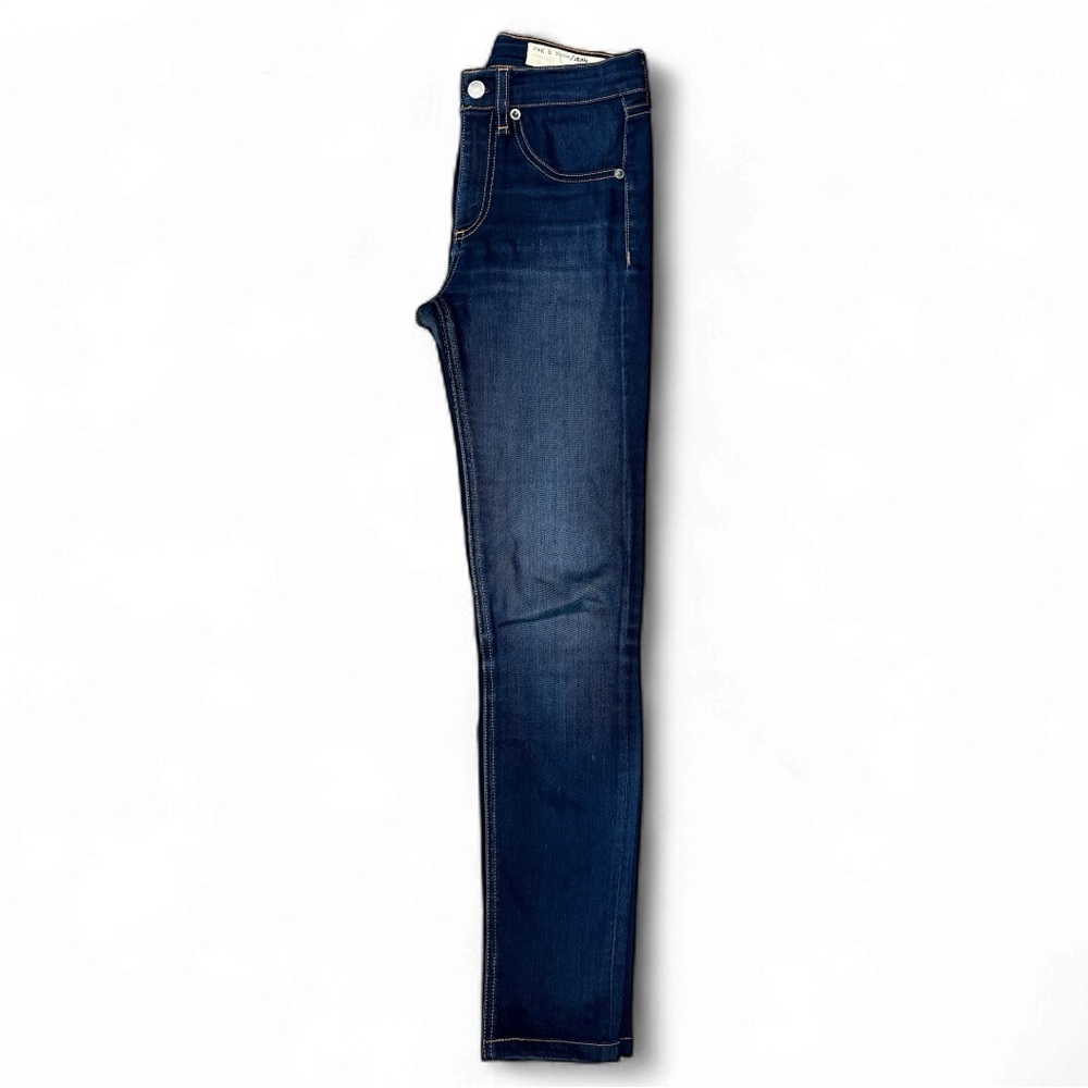 Rag & Bone High Rise Skinny Jeans Dark Wash Size 23 - Picture 4 of 6